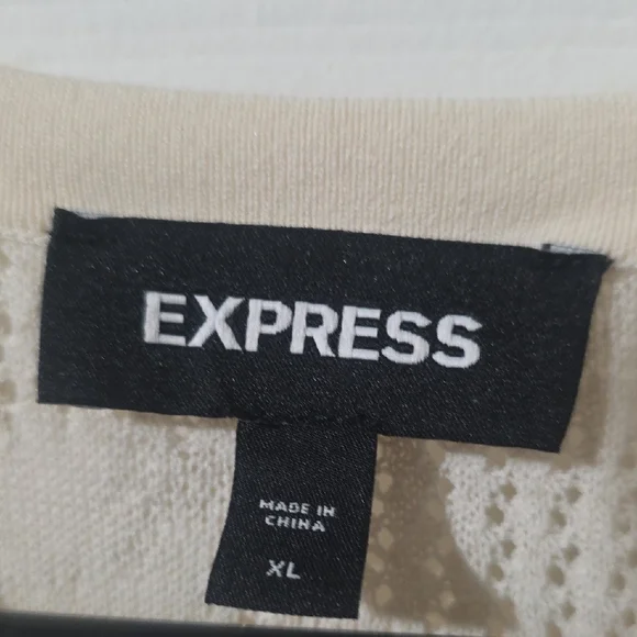 Express Cream Asymmetrical Skirt - Picture 2 of 3